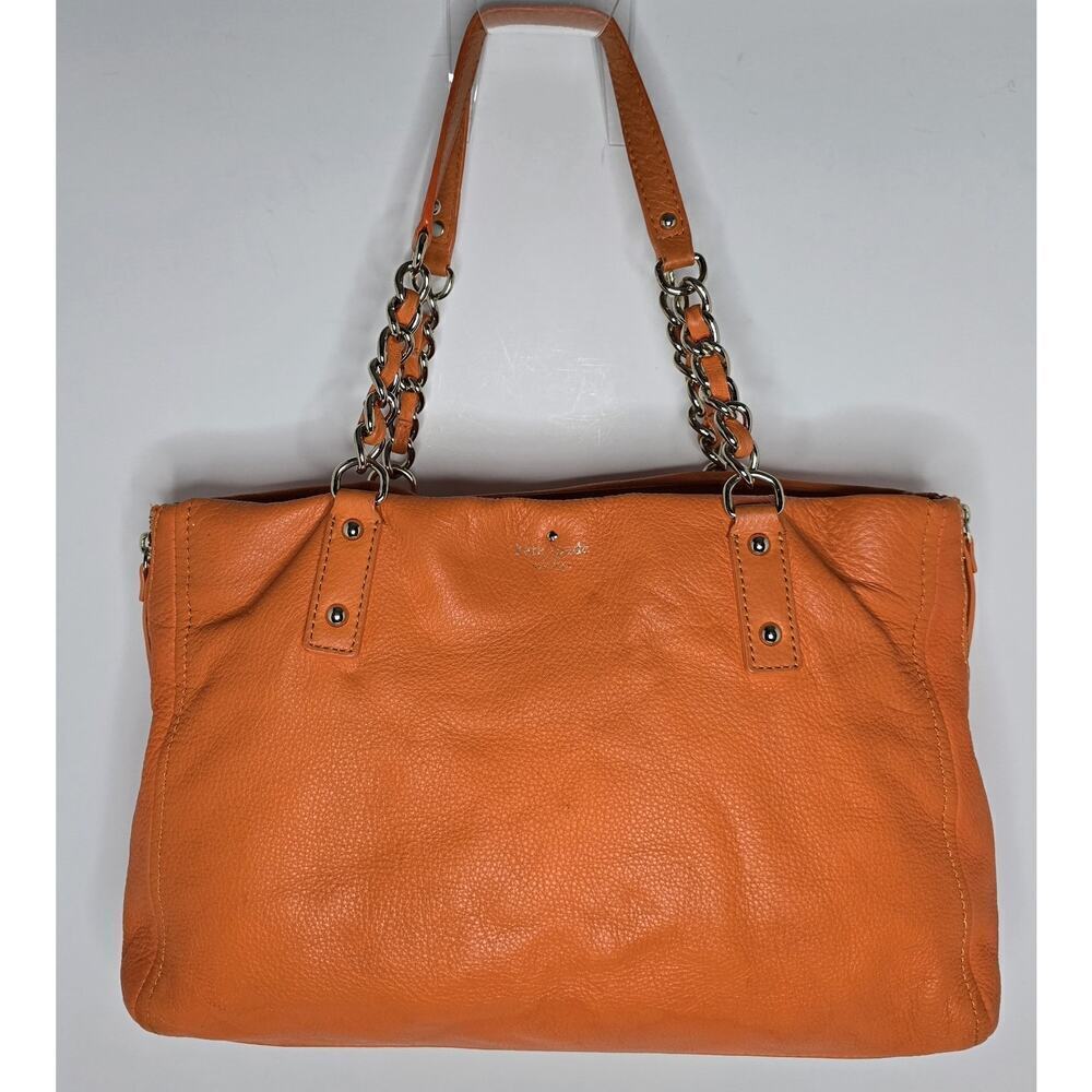 Kate Spade Andee Cobble Hill Satchel Pebble Leather Orange